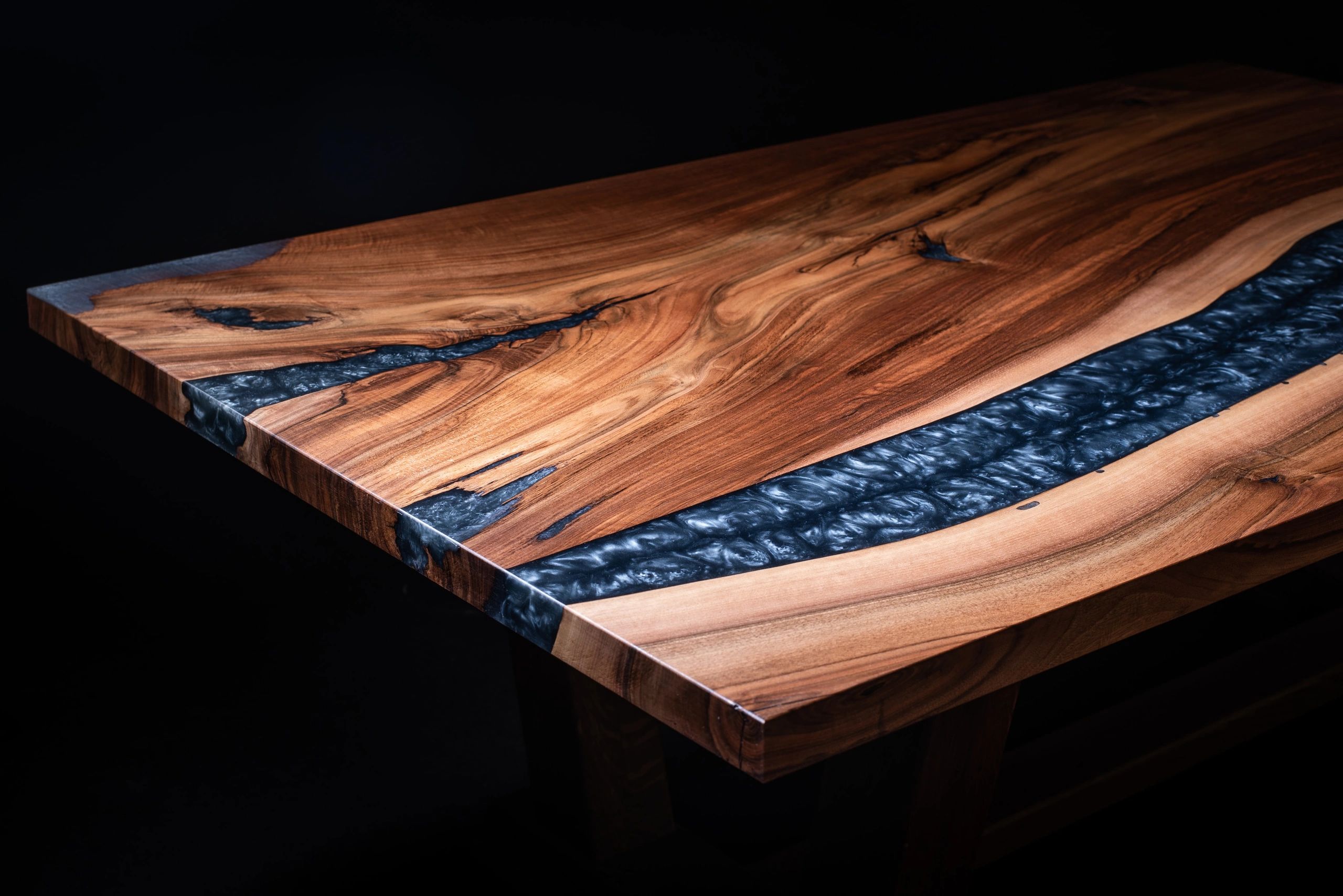 Groove Woodworking Studio Epoxy Wood Table Honolulu, Hawaii